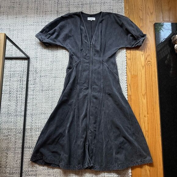 Mara Hoffman Black Denim Sophie Dress 6 - Picture 5 of 10